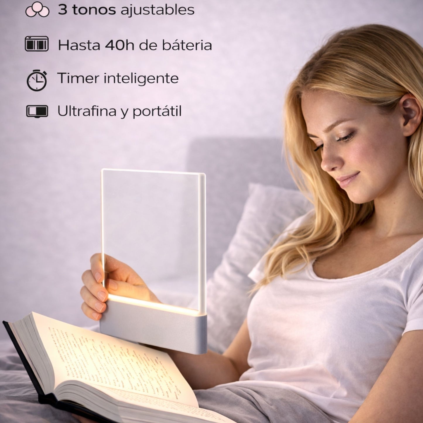 Lampara de lectura inteligente