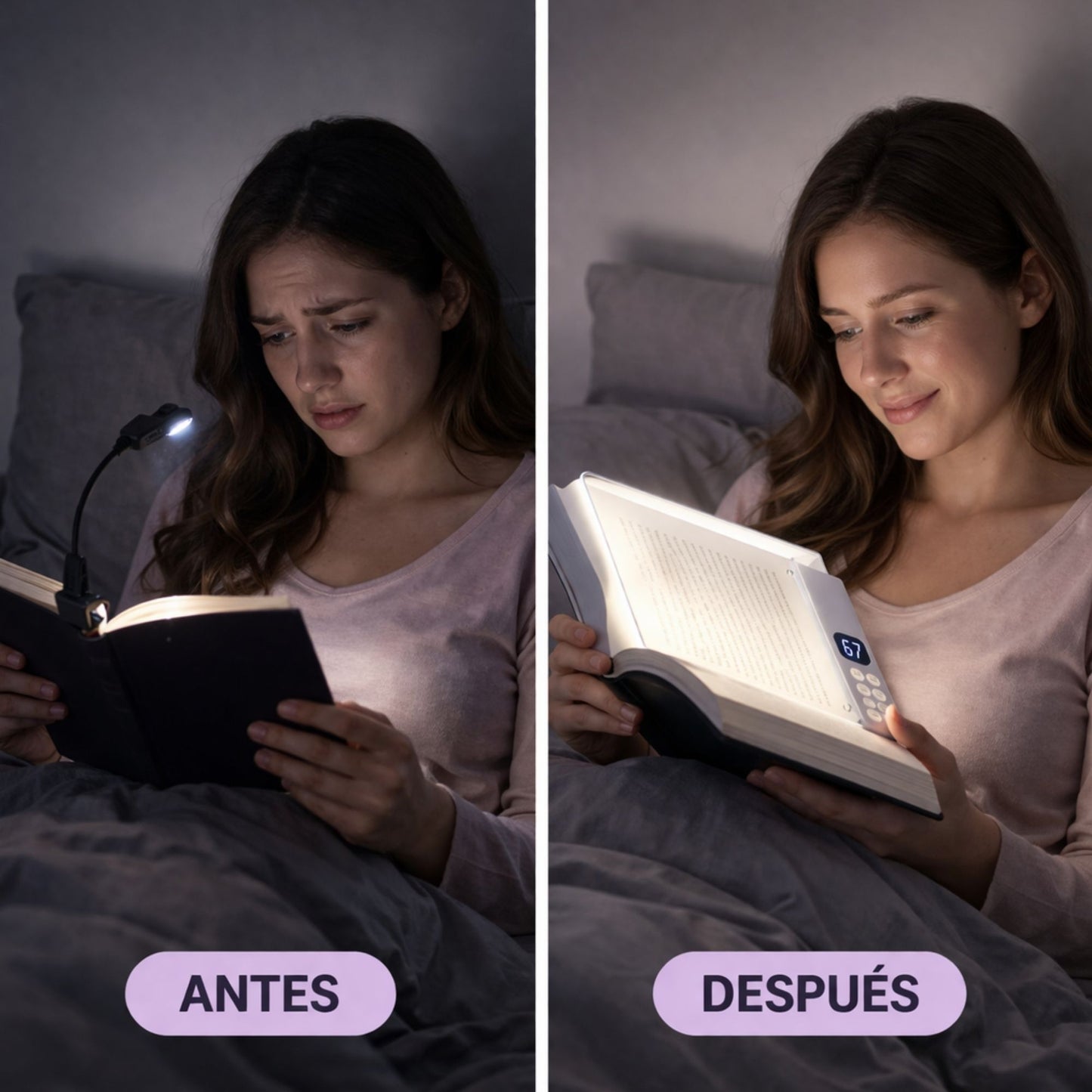 Lampara de lectura inteligente